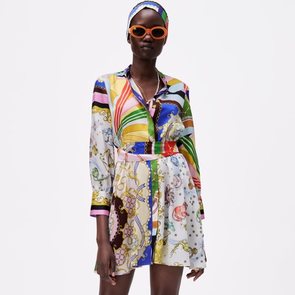 Zara Dresses & Skirts - NEW!! HP 🥳🥳🥳Zara Mini Dress with Nautical Print